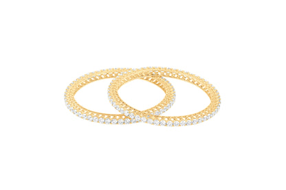 Nitya Classic Bangles 0.15 Ct. Diamonds 