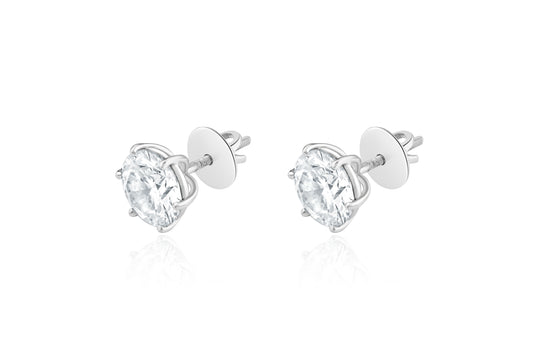 1 ct CLASSIC ROUND SOLITAIRE STUDS